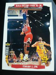 Bulls Victory Tour 95/96 win#41 Basketball Cards 1996 Upper Deck Prices