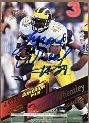 Tyrone Wheatley #100 Football Cards 1995 Superior Pix Autographs Prices