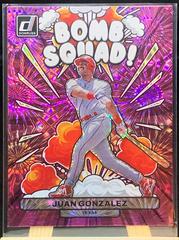Juan Gonzalez [Pink Fireworks] #BS7 Baseball Cards 2023 Panini Donruss Bomb Squad Prices