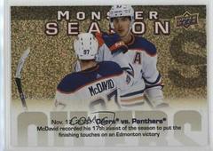 Connor McDavid [Gold] #MS-16 Hockey Cards 2023 Upper Deck Monster Season Prices