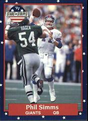 Phil Simms Football Cards 1991 Fleer Stars and Stripes Prices