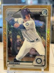 Julio Rodriguez [Gold Shimmer] #BCP-175 Baseball Cards 2020 Bowman Chrome Prospects Prices
