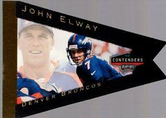 John Elway [Gold Foil] Football Cards 1998 Playoff Contenders Pennants Prices