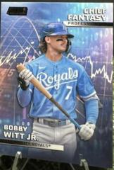 Bobby Witt Jr. [Black] Baseball Cards 2023 Stadium Club Chief Fantasy Professionals Prices
