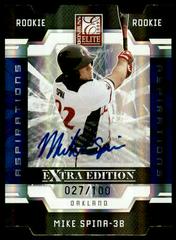 Mike Spina [Aspirations Autograph] Baseball Cards 2009 Donruss Elite Extra Edition Prices