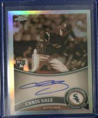 Chris Sale [Sepia Refractor Autograph] #205 Baseball Cards 2011 Topps Chrome Prices