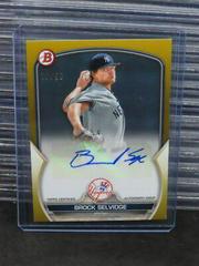 Brock Selvidge [Gold] #PPA-BS Baseball Cards 2023 Bowman Paper Prospect Autographs Prices