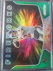 Tom Brady [Green] #19 Football Cards 2020 Panini Prizm Fireworks Prices