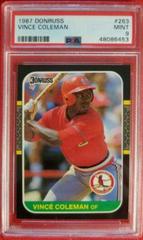 Vince Coleman #263 Baseball Cards 1987 Donruss Prices