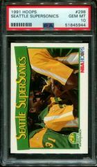 Seattle Supersonics #298 Basketball Cards 1991 Hoops Prices