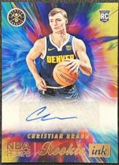Christian Braun [Hyper Gold] Basketball Cards 2022 Panini Hoops Rookie Ink Autographs Prices