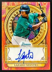 Lazaro Montes [Rose Gold] Baseball Cards 2023 Bowman Sterling Opulence Autographs Prices