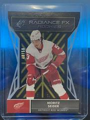 Moritz Seider [Gold] #RFX-100 Hockey Cards 2021 SPx Radiance FX Prices