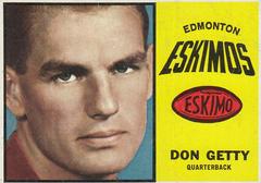 Don Getty Football Cards 1964 Topps CFL Prices