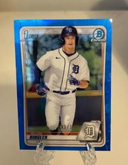 Dillon Dingler [Chrome Blue Refractor] #BD-144 Baseball Cards 2020 Bowman Draft Prices