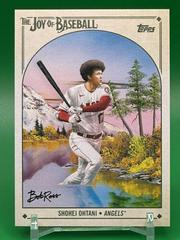 Shohei Ohtani [SP Hair Variation Happy Mistakes] Baseball Cards 2023 Topps X Bob Ross The Joy Of Prices
