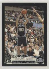 Emanuel Ginobili [Black Refractor] #95 Basketball Cards 2003 Topps Chrome Prices