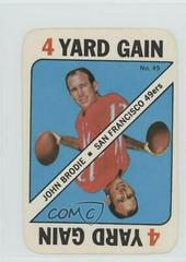 John Brodie Football Cards 1971 Topps Game Cards Prices