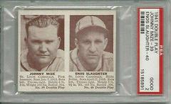 Johnny Mize, Enos Slaughter Baseball Cards 1941 Double Play Prices
