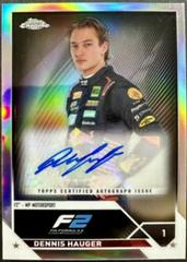 Dennis Hauger [Orange Refractor] #CAC-DH Racing Cards 2023 Topps Chrome Formula 1 Autograph Prices