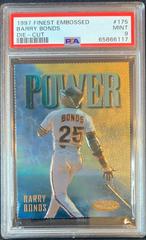 Barry Bonds [Die Cut] #175 Baseball Cards 1997 Finest Embossed Prices