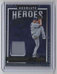 Clayton Kershaw #AHM-CK Baseball Cards 2022 Panini Absolute Heroes Memorabilia Prices