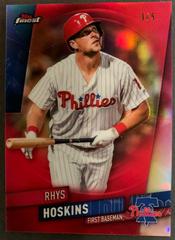 Rhys Hoskins [Red Refractor] #30 Baseball Cards 2019 Topps Finest Prices