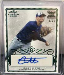 Coby Mayo [Green] #A-CM3 Baseball Cards 2020 Leaf Trinity Autographs Prices