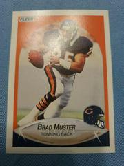 Brad Muster #298 Football Cards 1990 Fleer Prices
