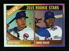 Javier Baez, Jorge Soler [Chrome Refractor] #139 Baseball Cards 2015 Topps Heritage Prices