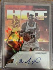 Shawn Kemp [Red] Basketball Cards 2023 Panini Hoops Hot Signature Prices