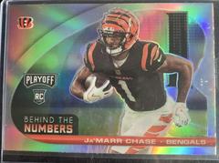 Ja'Marr Chase #BTN-JCH Football Cards 2021 Panini Playoff Behind the Numbers Prices