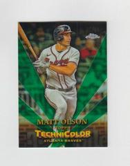 Matt Olson [Green] #TT-17 Baseball Cards 2023 Topps Chrome in Technicolor Prices