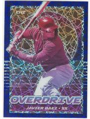 Javier Baez [Blue Velocity] #1 Baseball Cards 2021 Panini Chronicles Overdrive Prices