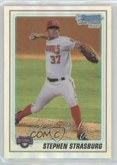 Stephen Strasburg [Refractor] #BCP1 Baseball Cards 2010 Bowman Chrome Prospects Prices