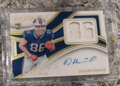 Dalton Kincaid #7 Football Cards 2023 Panini Immaculate Numbers Rookie Patch Autograph Prices