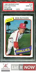 Dick Ruthven Baseball Cards 1980 Topps Burger King Phillies Prices