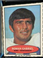 Roman Gabriel [Hand Cut] #16 Football Cards 1971 Bazooka Prices