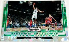 Jayson Tatum [Cracked Ice] #8 Basketball Cards 2022 Panini Contenders Suite Shots Prices