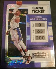 Russell Westbrook [Shimmer] #52 Basketball Cards 2021 Panini Contenders Prices