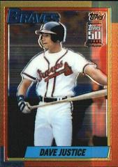 David Justice [1990 Reprint] #T135 Baseball Cards 2001 Topps Chrome Traded Prices