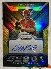 Cody Poteet [Gold Prizm] Baseball Cards 2022 Panini Prizm Debut Signatures Prices