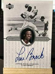Lou Brock #S-LB Baseball Cards 2000 Upper Deck Legends Legendary Signatures Prices