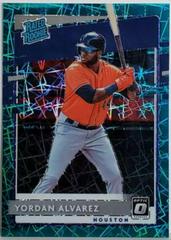 Yordan Alvarez [Teal Velocity] #45 Baseball Cards 2020 Panini Donruss Optic Prices