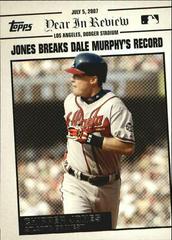 Chipper Jones Baseball Cards 2008 Topps Year in Review Prices
