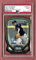 Trea Turner [Die Cut] #BTP59 Baseball Cards 2015 Bowman Scout's Top 100 Prices