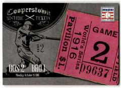 1916 World Series #1 Baseball Cards 2013 Panini Cooperstown Historic Tickets Prices