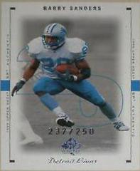 Barry Sanders [Excitement] #28 Football Cards 1999 SP Authentic Prices