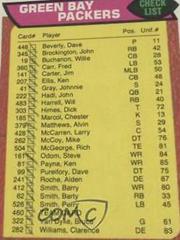 Packers Checklist #460 Football Cards 1976 Topps Prices
