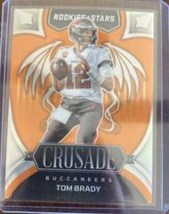 Tom Brady [Orange] #CR-3 Football Cards 2022 Panini Rookies & Stars Crusade Prices